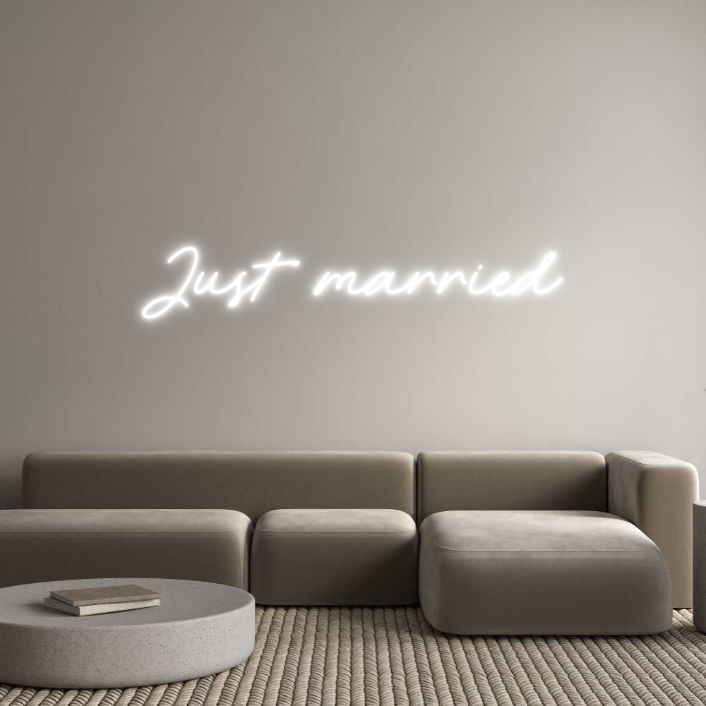 Custom Neon: Just married