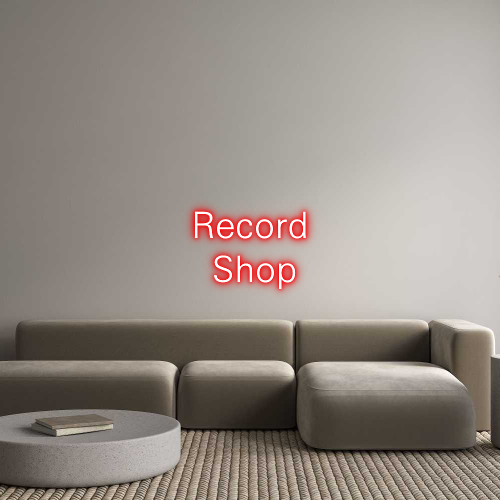 Custom Neon: Record 
Shop