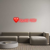 Custom Neon: ❤️SQUARE PIZZA
