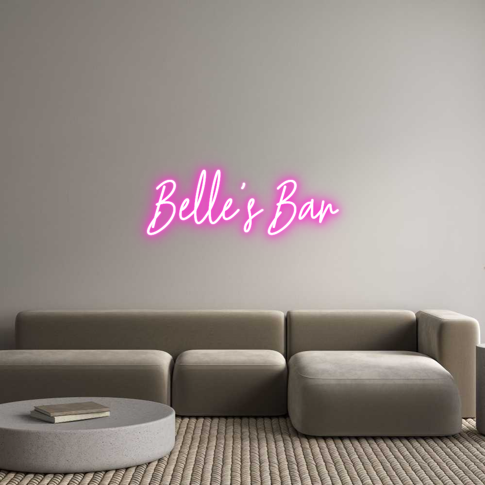 Custom Neon: Belle's Bar