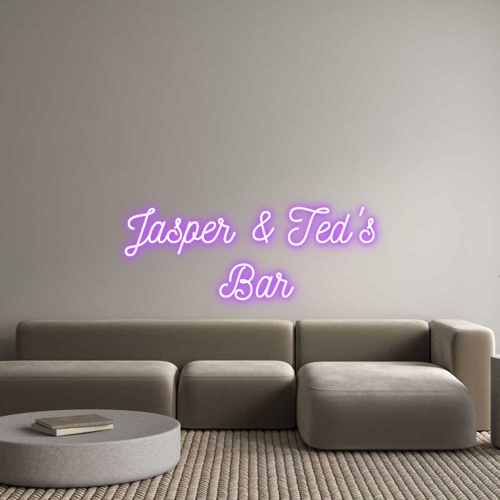 Custom Neon: Jasper & Ted'...