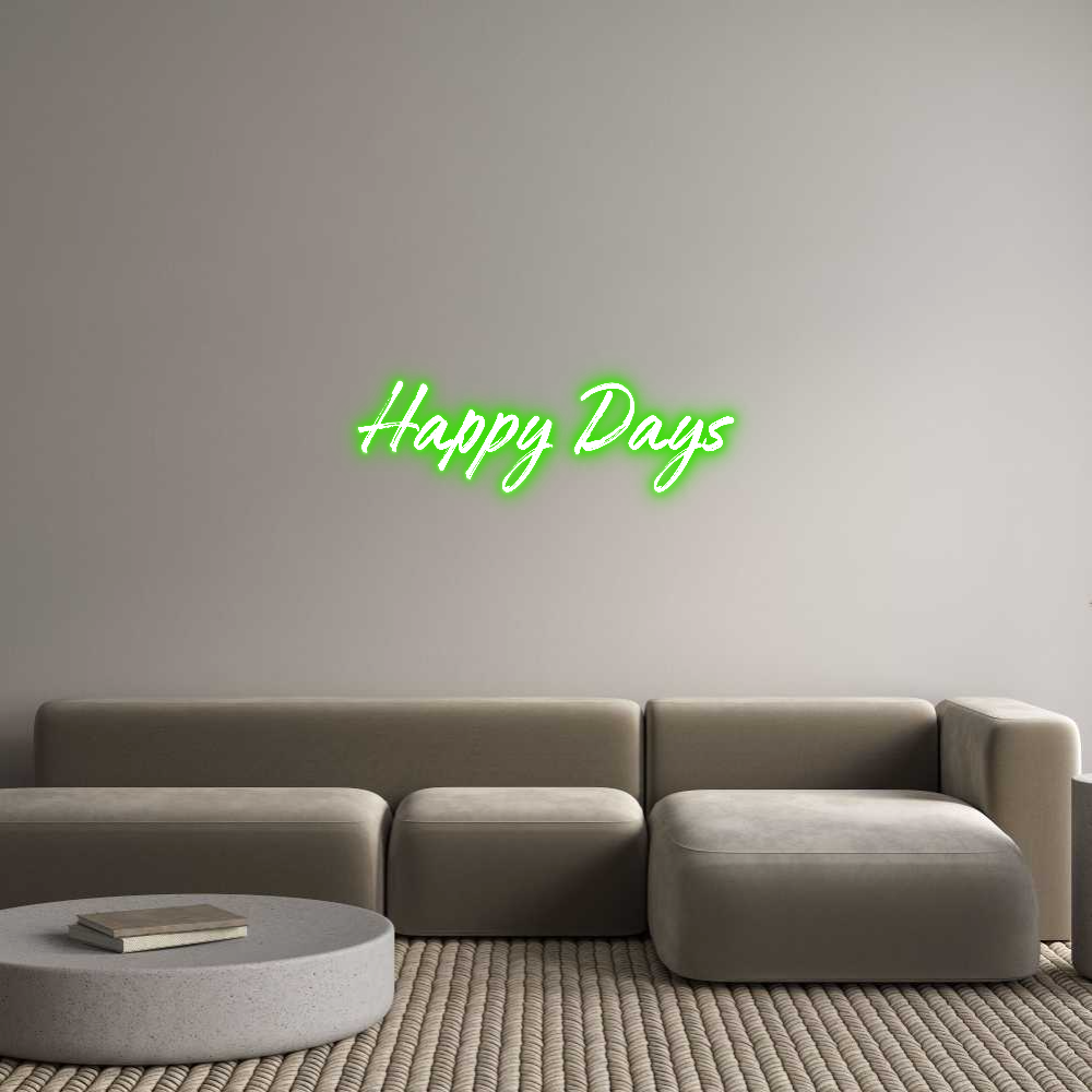 Custom Neon: Happy Days