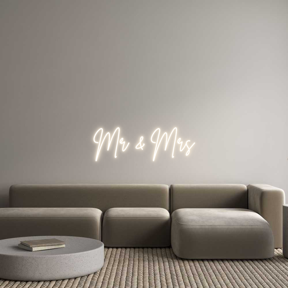 Custom Neon: Mr & Mrs