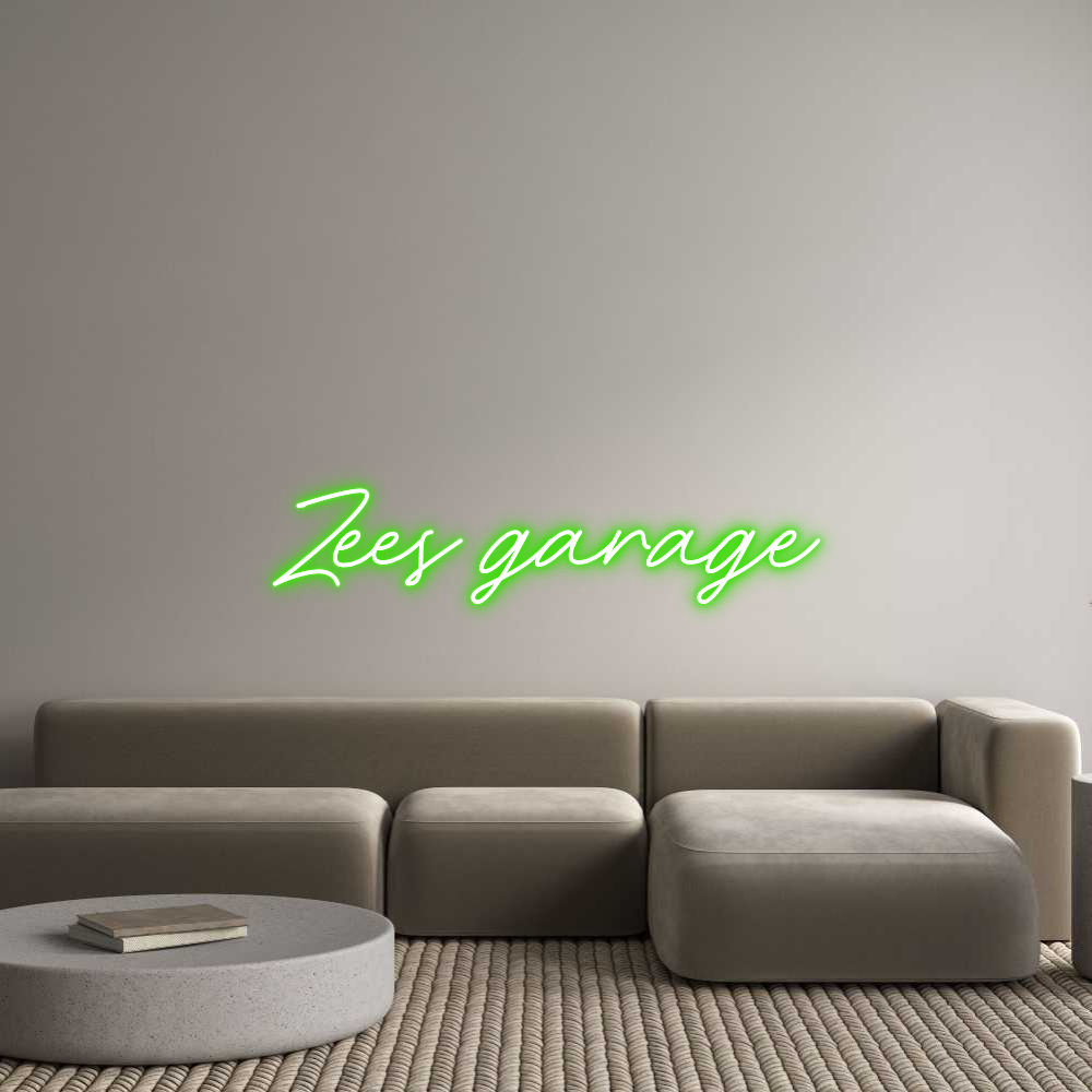Custom Neon: Zees garage