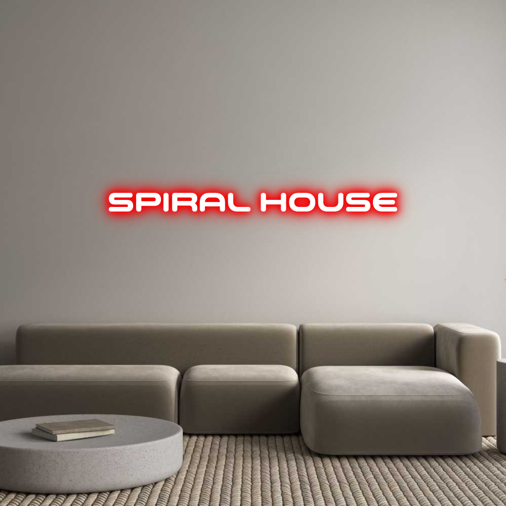 Custom Neon: SPIRAL HOUSE