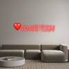 Custom Neon: ❤️SQUARE PIZZA