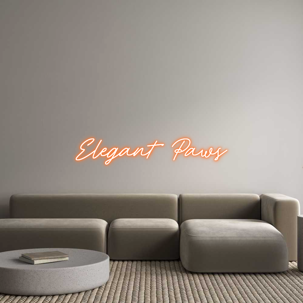 Custom Neon: Elegant Paws