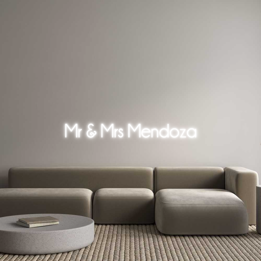 Custom Neon: Mr & Mrs Mend...