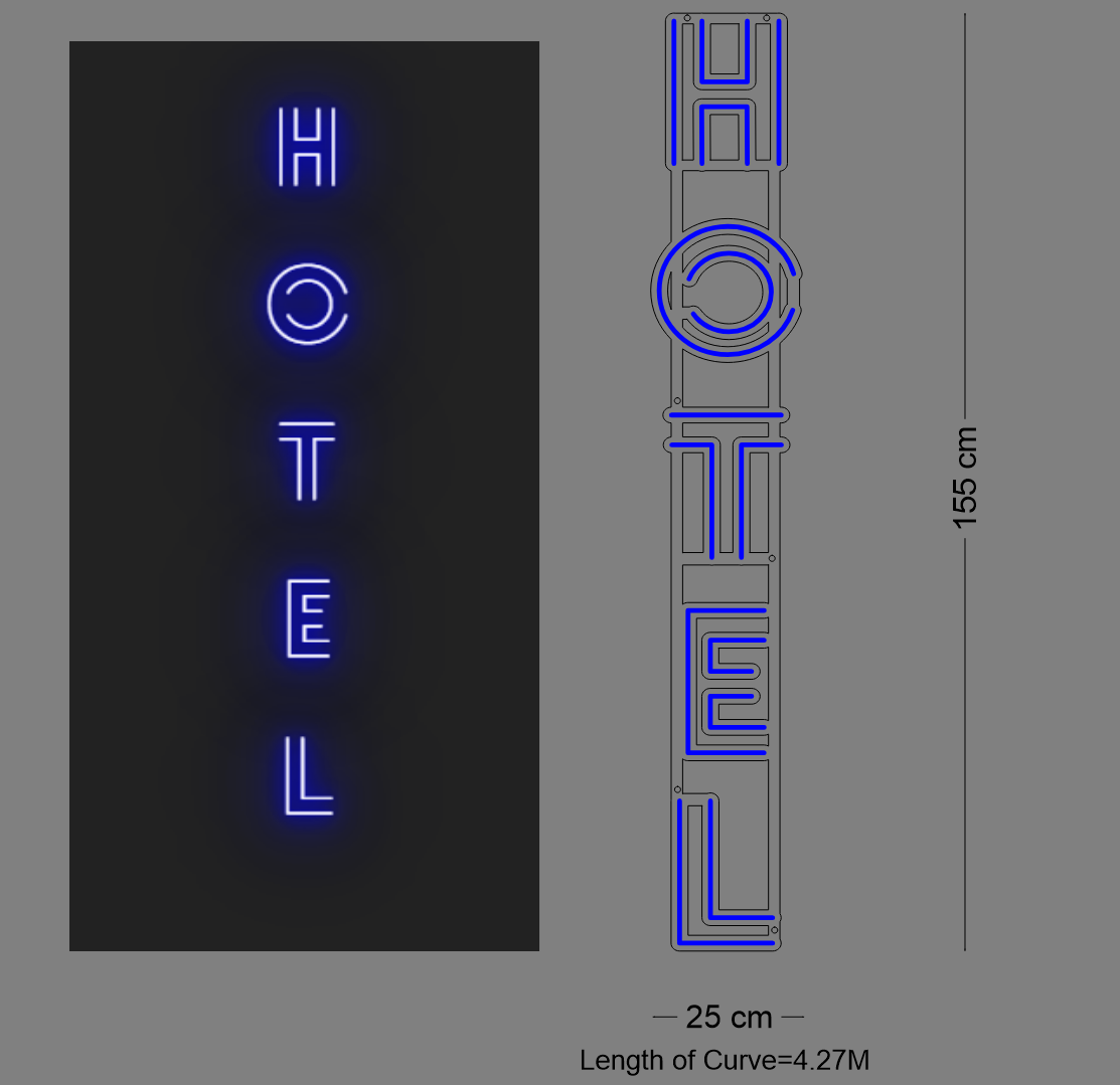 Custom Neon: HOTEL