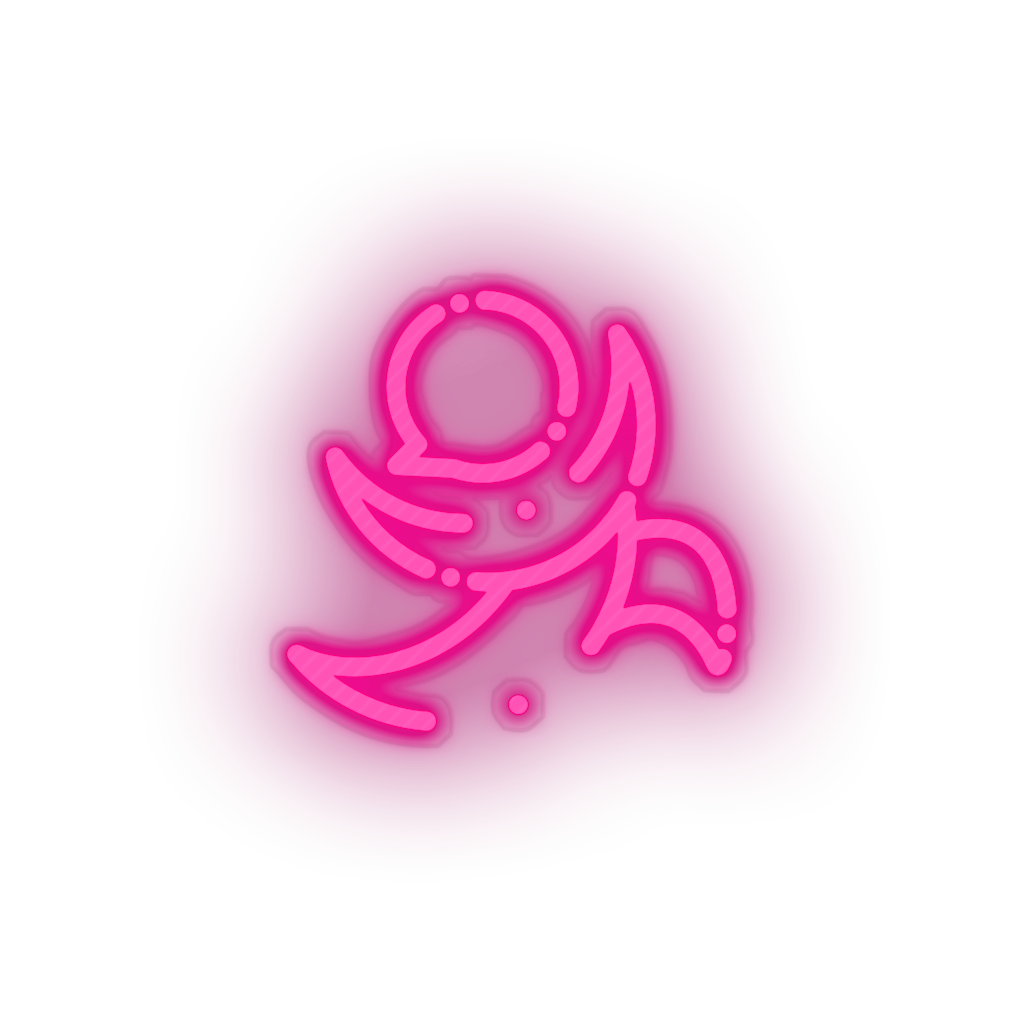 pink 232_golos_coin_crypto_crypto_currency led neon factory