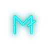 ice_blue 242_moon_coin_coin_crypto_crypto_currency led neon factory