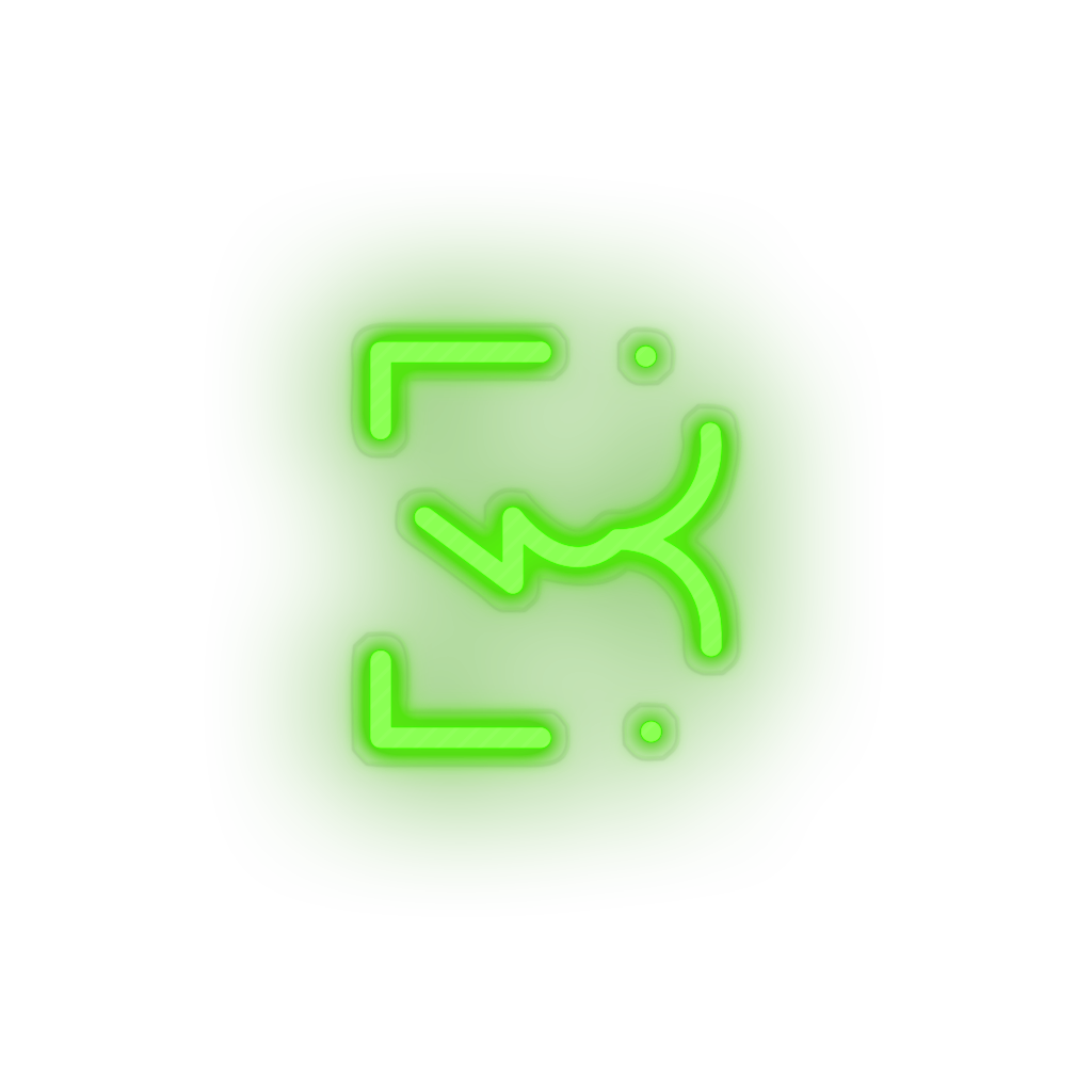 green 246_burst_coin_crypto_crypto_currency led neon factory