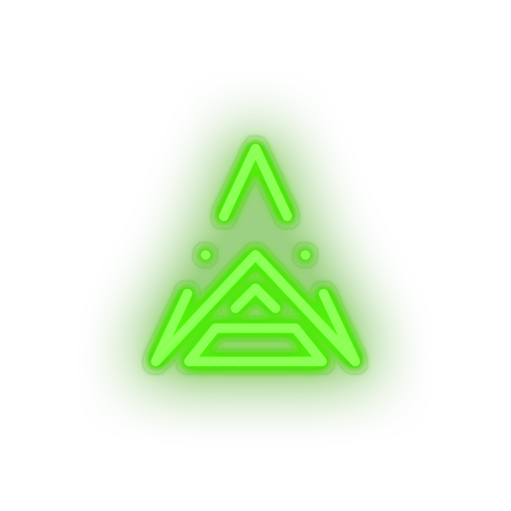 green 251_ark_coin_crypto_crypto_currency led neon factory