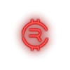 red 255_rubycoin_coin_crypto_crypto_currency led neon factory