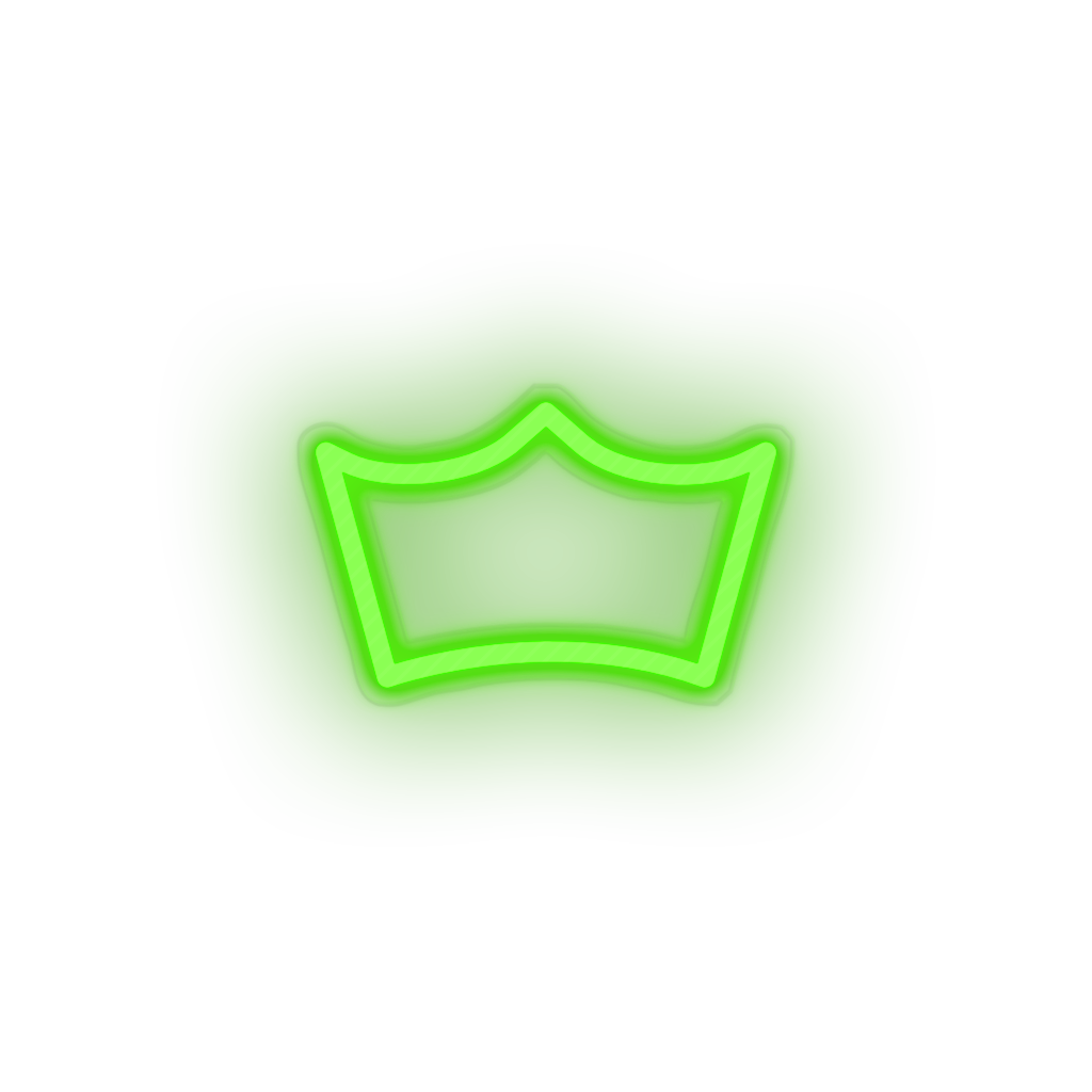 green 257_crown_coin_crypto_crypto_currency led neon factory