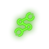green 265_spreadcoin_coin_crypto_crypto_currency led neon factory