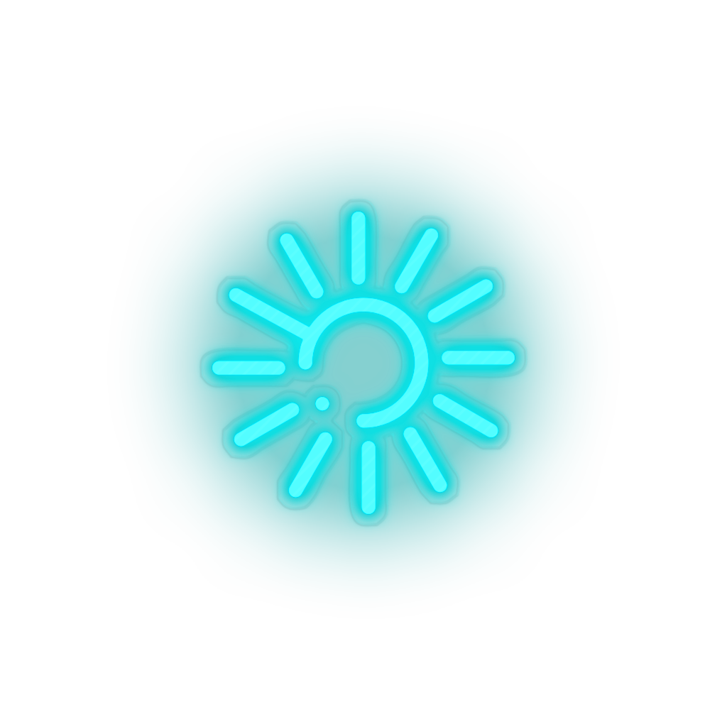 ice_blue 270_luck_chain_coin_crypto_crypto_currency led neon factory