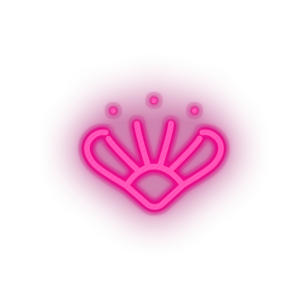 pink 271_clams_coin_crypto_crypto_currency led neon factory