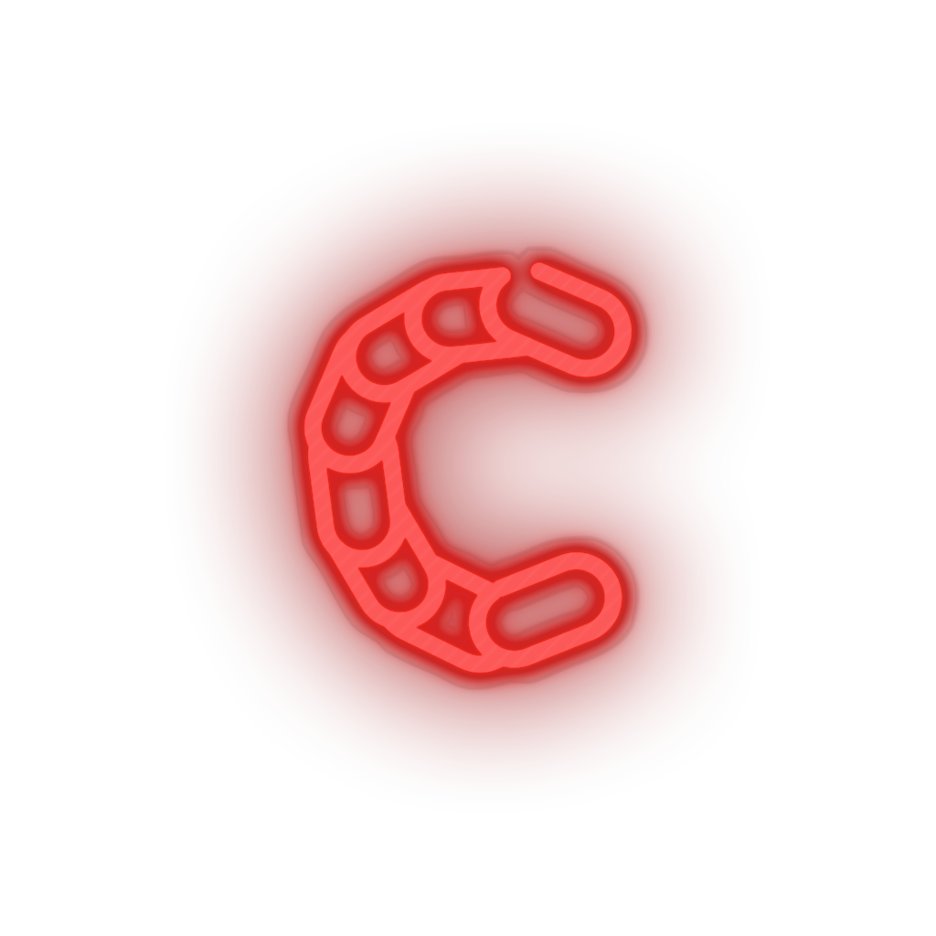 red 282_chain_coin_coin_crypto_crypto_currency led neon factory