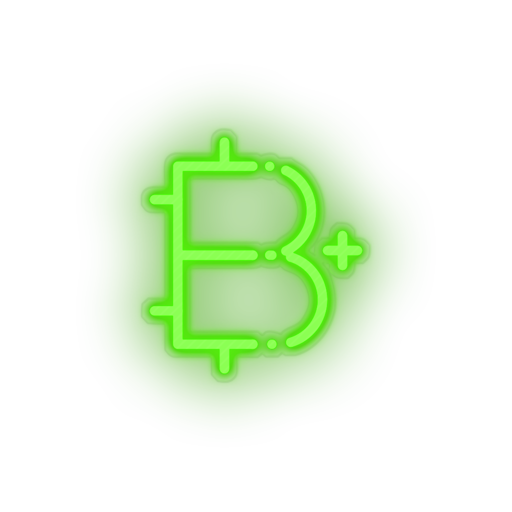 green 292_add_bitcoin_coin_cryptocurrency_plus led neon factory