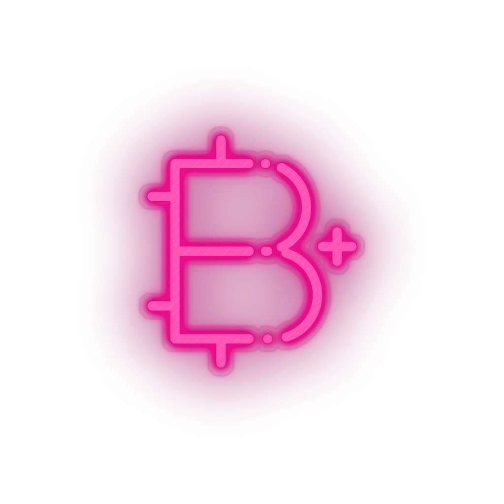 pink 292_add_bitcoin_coin_cryptocurrency_plus led neon factory