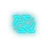 ice_blue 300_decreed_blockchain_coin_cryptocurrency_reward led neon factory