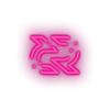 pink 300_decreed_blockchain_coin_cryptocurrency_reward led neon factory