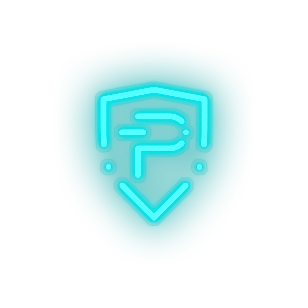 ice_blue 303_pivx_coin_crypto_crypto_currency led neon factory