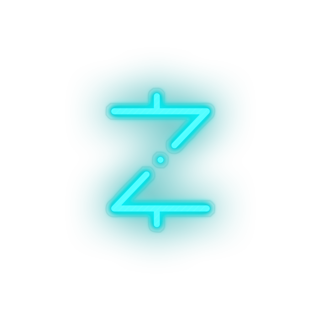 ice_blue 307_z_cash_coin_crypto_crypto_currency led neon factory