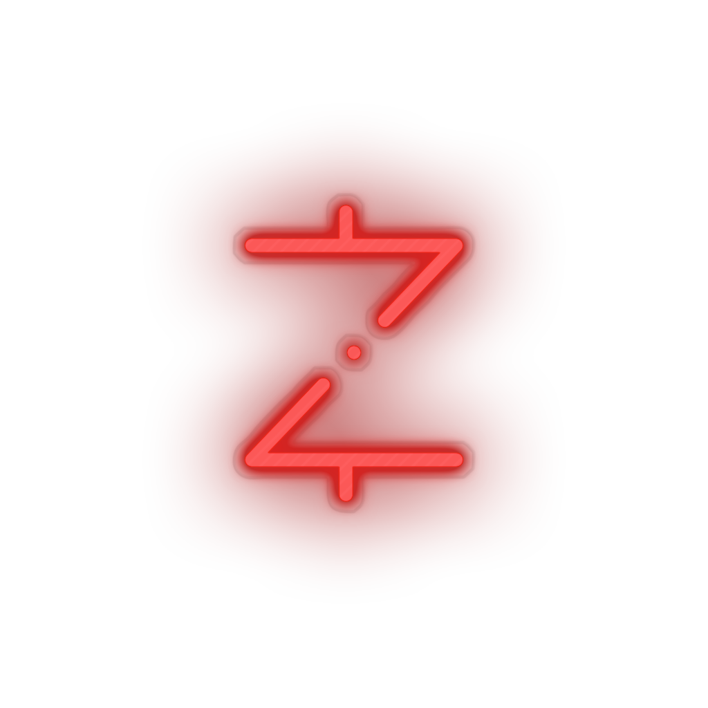 red 307_z_cash_coin_crypto_crypto_currency led neon factory