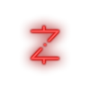 red 307_z_cash_coin_crypto_crypto_currency led neon factory