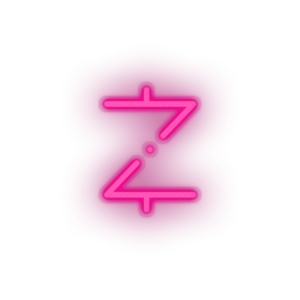 pink 307_z_cash_coin_crypto_crypto_currency led neon factory