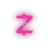 pink 307_z_cash_coin_crypto_crypto_currency led neon factory