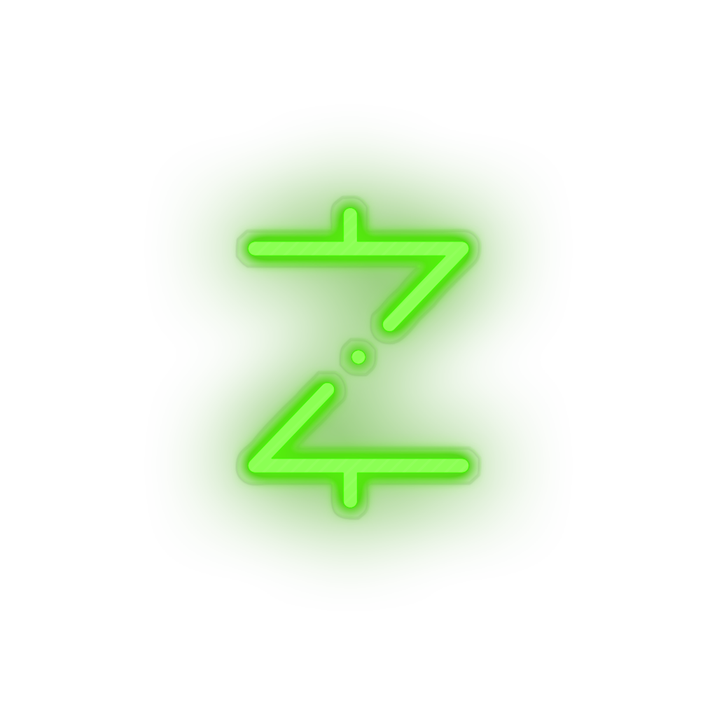 green 307_z_cash_coin_crypto_crypto_currency led neon factory