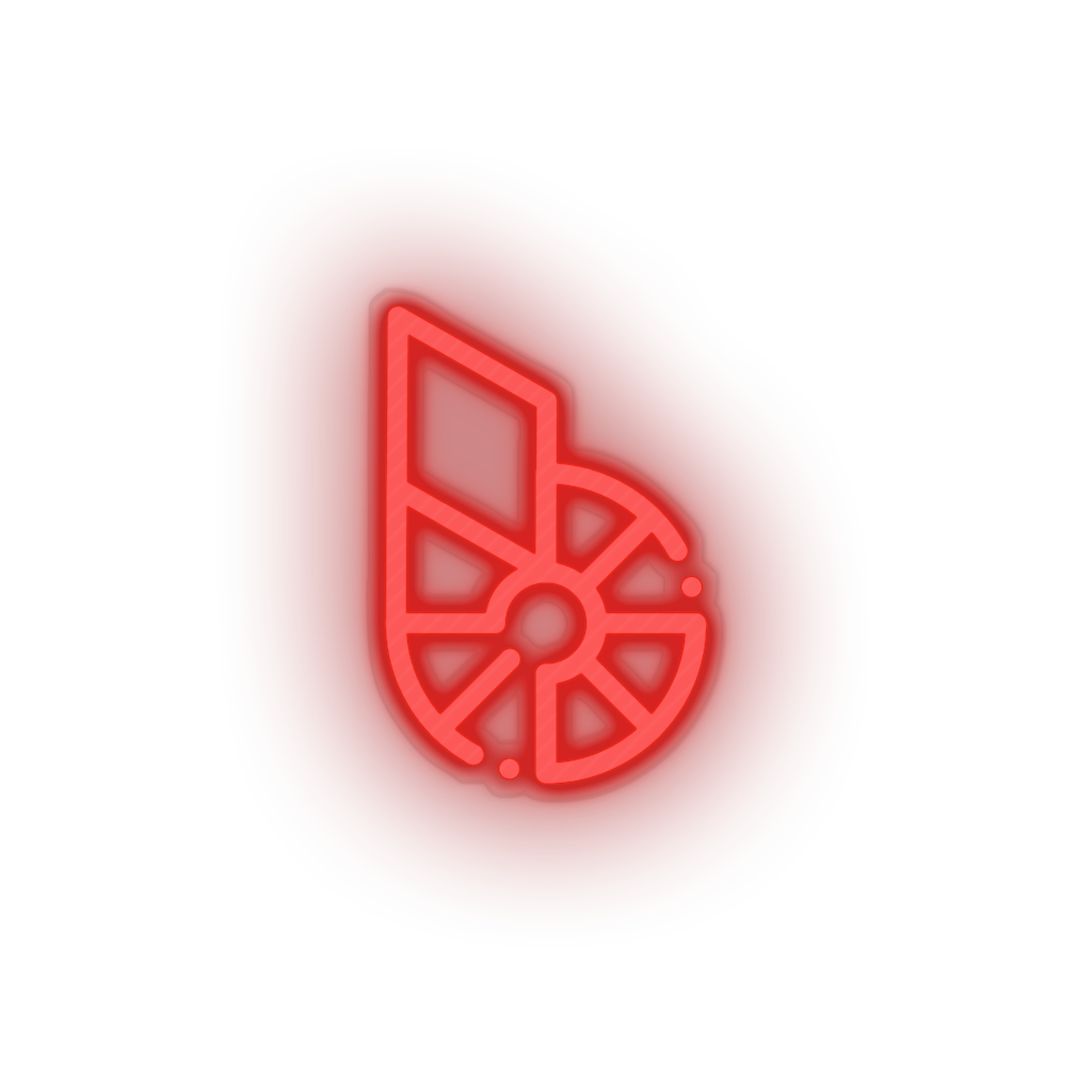 red 309_bitshares_coin_crypto_crypto_currency led neon factory