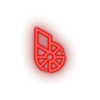 red 309_bitshares_coin_crypto_crypto_currency led neon factory