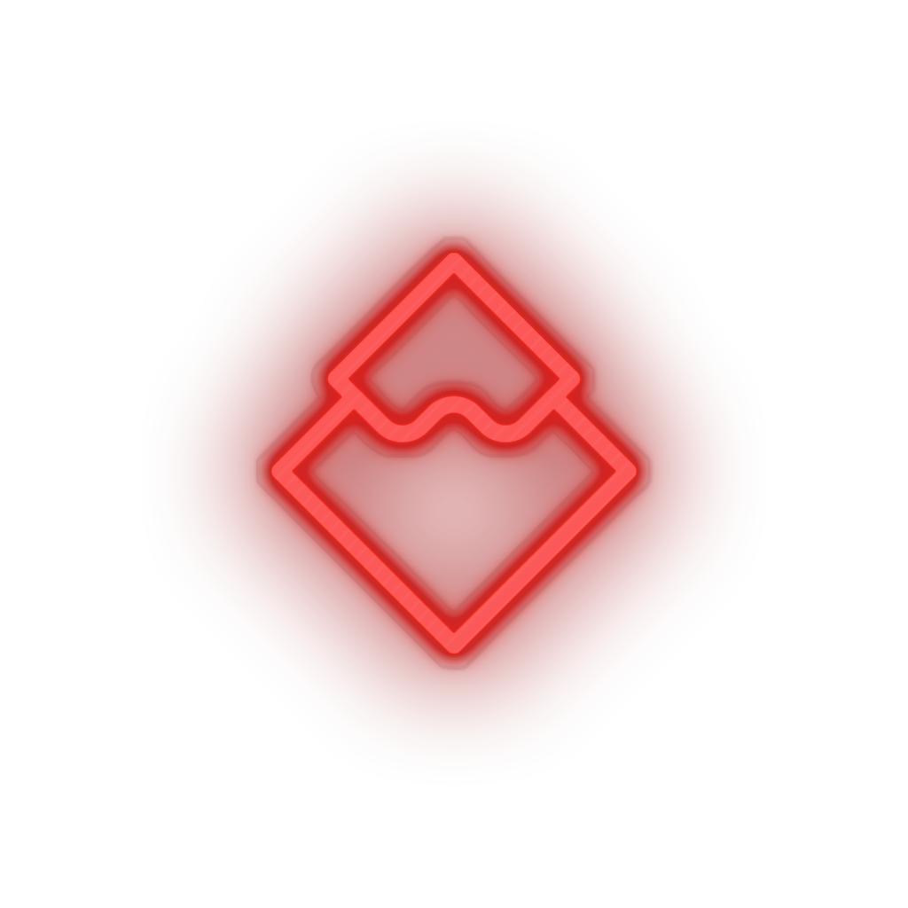 red 312_waves_coin_crypto_cryptocurrency_currency led neon factory