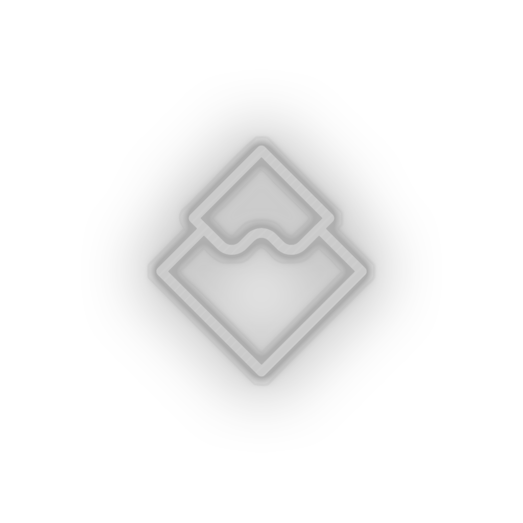 white 312_waves_coin_crypto_cryptocurrency_currency led neon factory