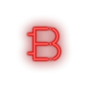 red 313_bytecoin_coin_crypto_cryptocurrency_currency led neon factory