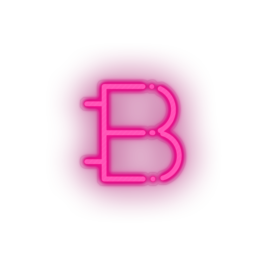 pink 313_bytecoin_coin_crypto_cryptocurrency_currency led neon factory