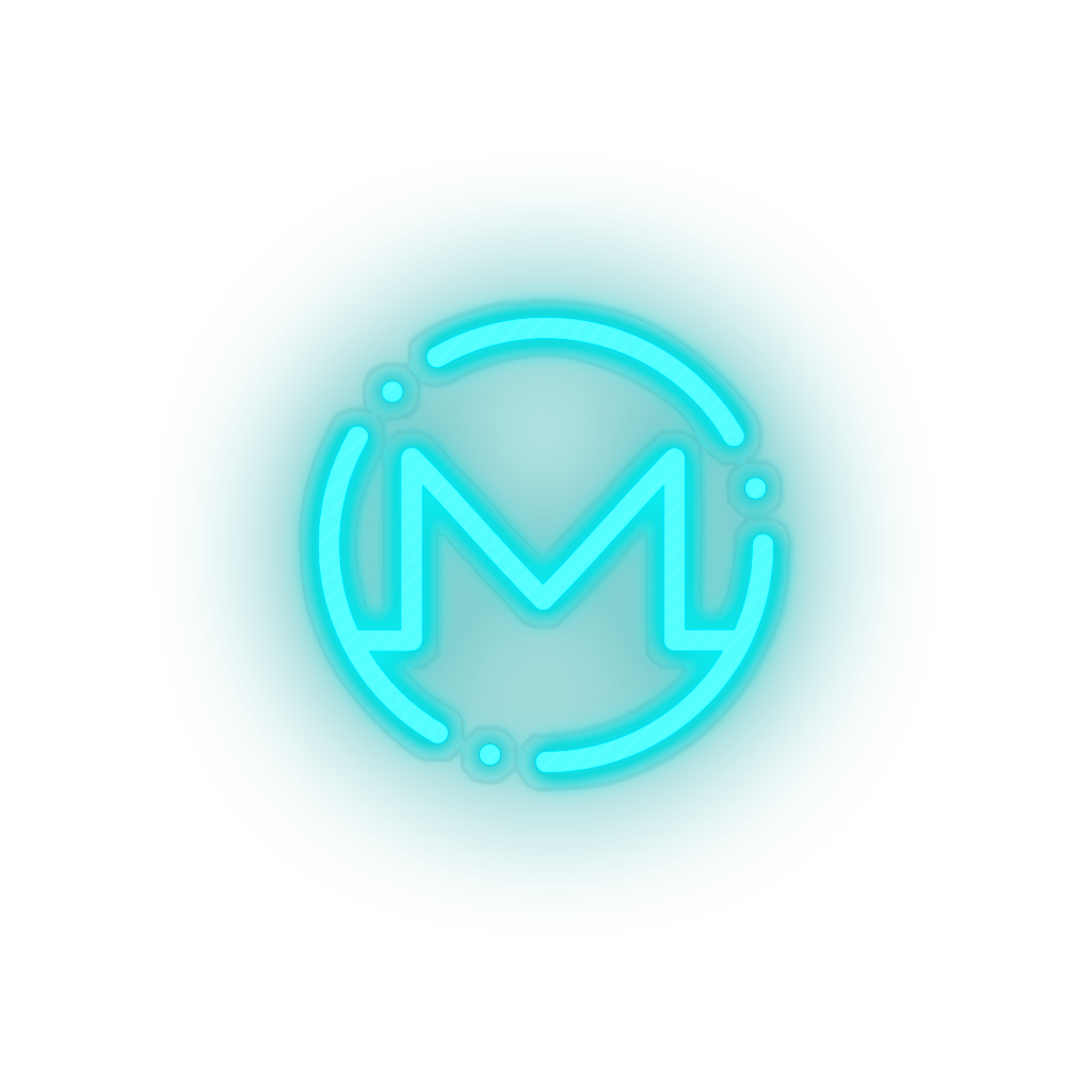 ice_blue 324_monero_coin_crypto_crypto_currency led neon factory