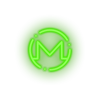 green 324_monero_coin_crypto_crypto_currency led neon factory