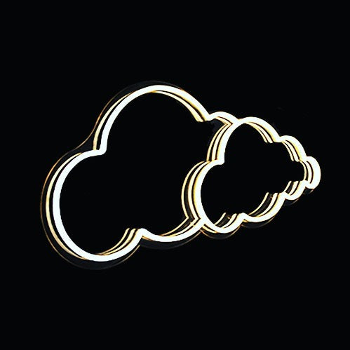 Double cloud neon sign factory