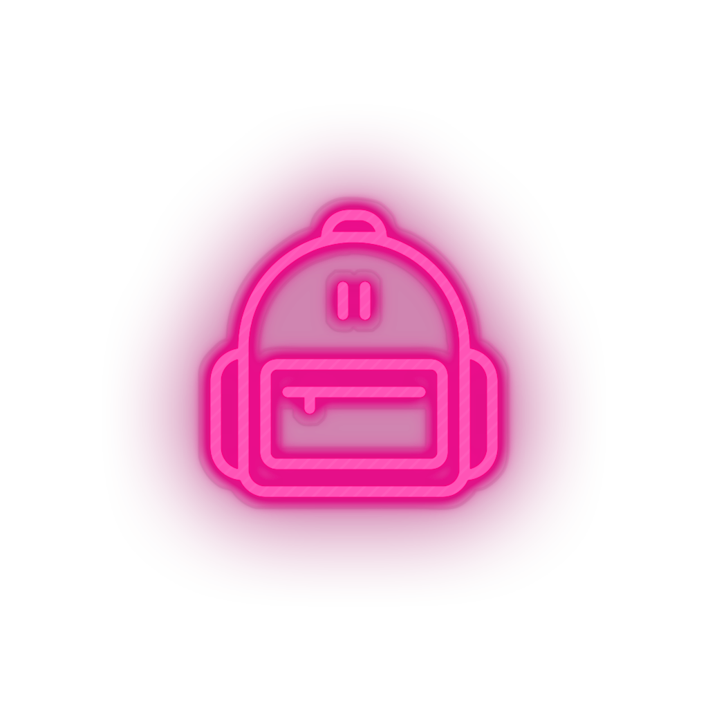 pink backpack_boy led back to school backpack education haversack school bag student study neon factory