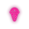 Ice cream Heart ice cream love relationship romance sweet valentine day Neon led factory