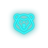 ice_blue lion led animal carnivore cartoon fauna leo lion zoo neon factory