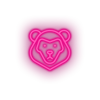 pink lion led animal carnivore cartoon fauna leo lion zoo neon factory