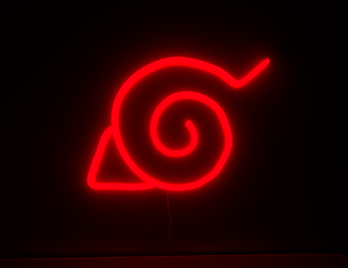 NARUTO Hidden Leaf Village Neon Sign