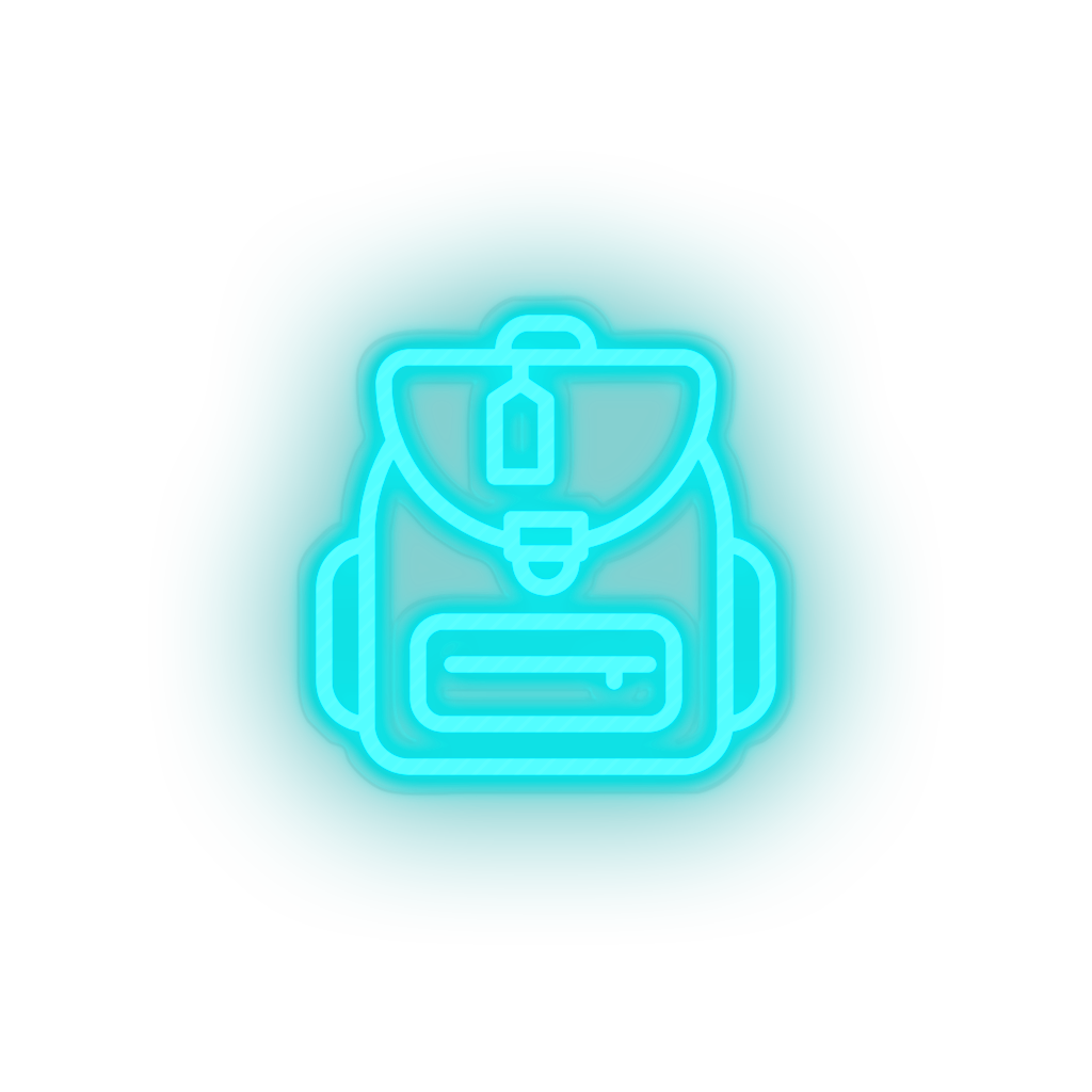 ice_blue bags led backpack bags holiday luggage tourism travel vacation neon factory