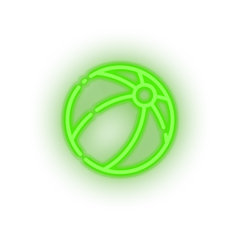 green beach_ball led beach beach ball holiday summer toys vacation volleyball neon factory